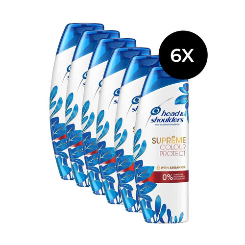 Head & Shoulders Suprême Colour Protect Shampoo - 6x 400 ml (anti-roos)