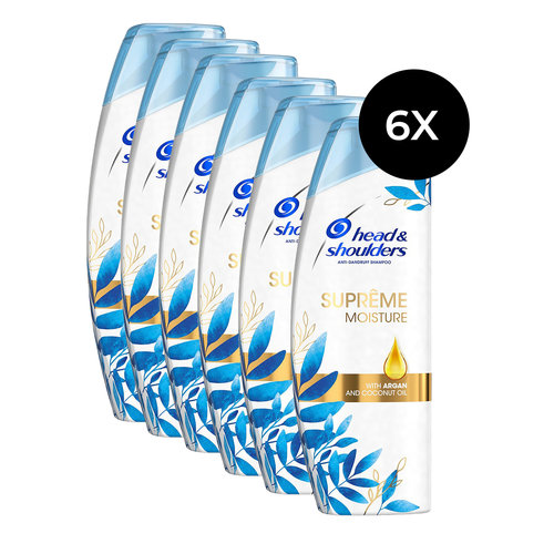 Head & Shoulders Suprême Moisture Shampooing - 6x 400 ml (pour cheveux secs)