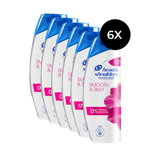 Head & Shoulders Smooth & Silky Shampoo - 6x 500 ml