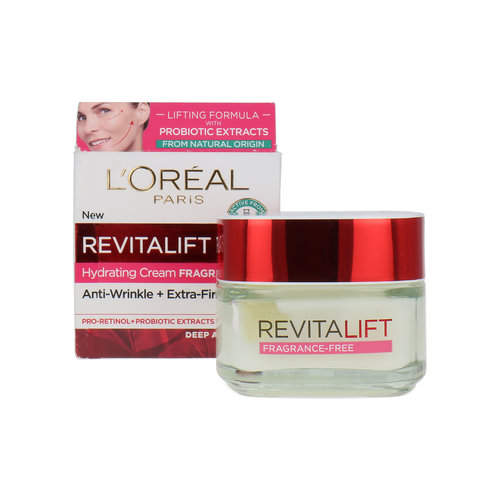 L'Oréal Revitalift Hydrating Cream - Fragrance Free (Boîte légèrement endommagée)
