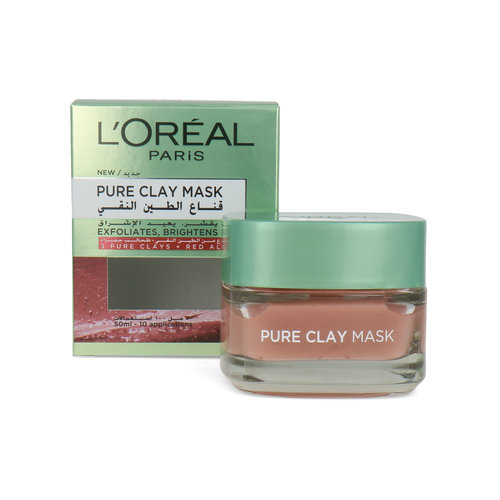 L'Oréal Pure Clay Mask 50 ml - Exfoliating & Brightening