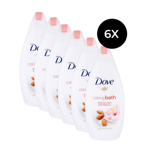 Dove Caring Bath 500 ml - Almond Cream With Hibiscus (6 stuks)