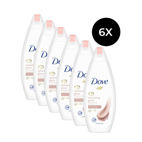 Dove Shower Gel 250 ml - Renewing Glow (6 stuks)