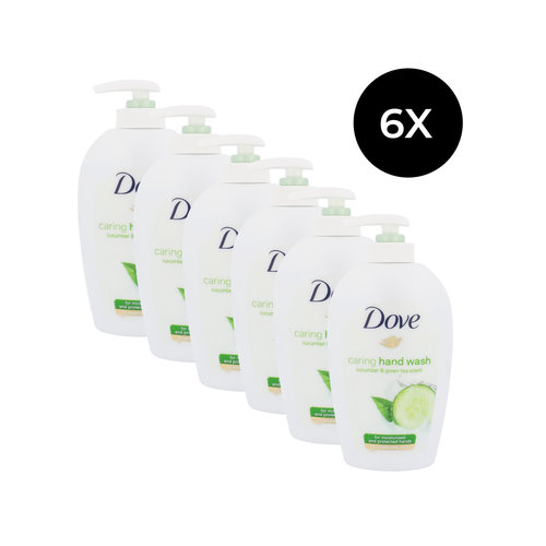 Dove Caring Hand Wash 250 ml - Cucumber & Green Tea Scent (6 stuks)