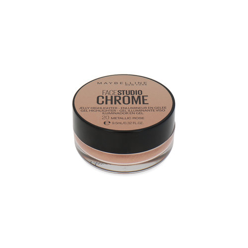 Maybelline Face Studio Chrome Jelly Highlighter - 20 Metallic Rose