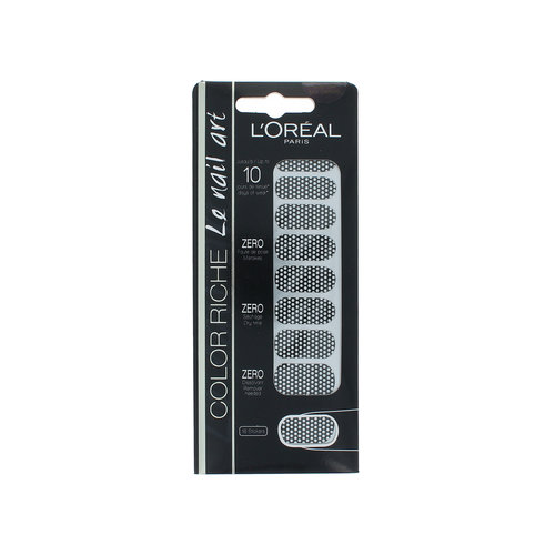 L'Oréal Color Riche Le Nail Art Nail Stickers - Black-White Dots