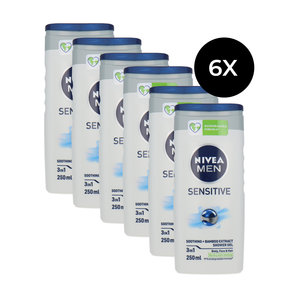 Men Sensitive Soothing Shower Gel 250 ml (6 stuks)