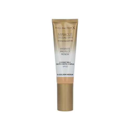 Max Factor Miracle Second Skin Fond de teint - 06 Golden Medium