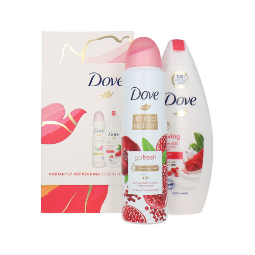 Dove Radiantly Refreshing Essentals Cadeauset - Reviving Body Wash-Go Fresh Pomegranate