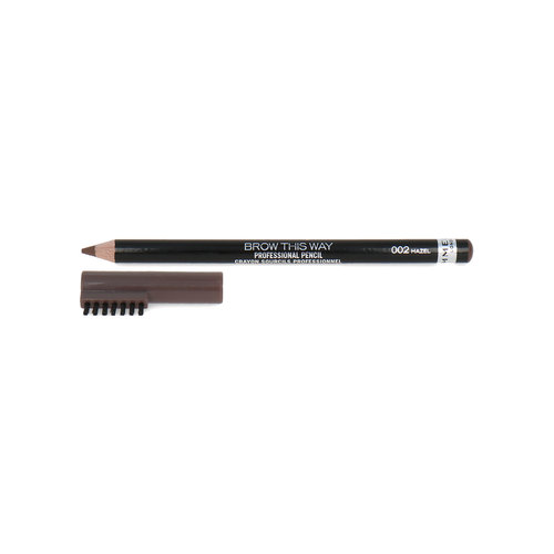 Rimmel Brow This Way Professional Wenkbrauwpotlood - 002 Hazel