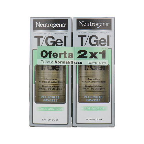 Neutrogena T/Gel Shampoo Duopack - 2 x 250 ml (voor vet haar)
