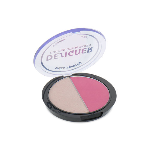 Miss Sporty Miss Sporty Designer Duo Sculpting Highlighter & Blush - 200 Rosy