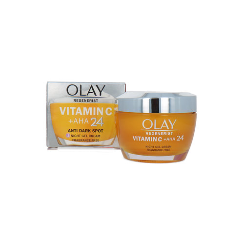 Olay Vitamin C + AHA 24 Anti Dark Spot Crème de nuit - 50 ml (Boîte légèrement endommagée)