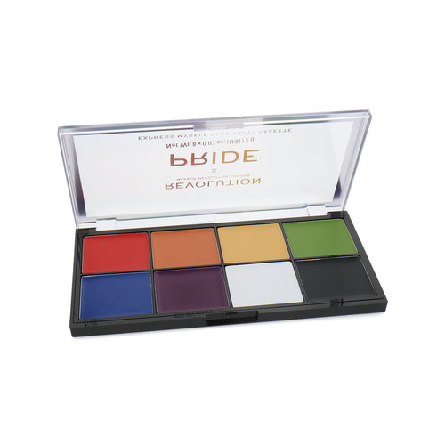 Makeup Revolution Face Paint Palette - Pride (Boîte à rayures)