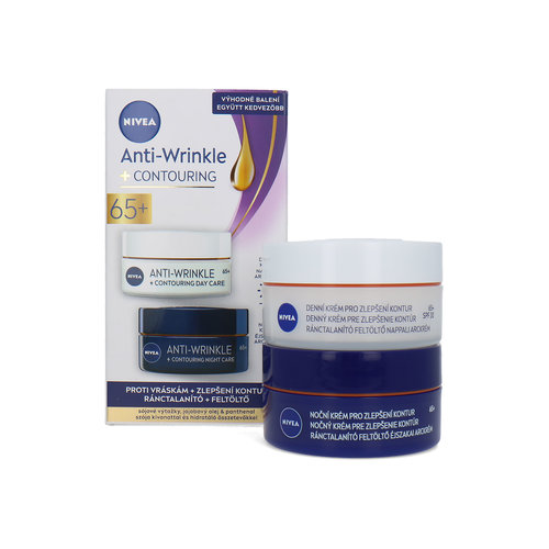 Nivea Anti-Wrinkle + Contouring 65+ Day-Night Cream - 2 x 50 ml