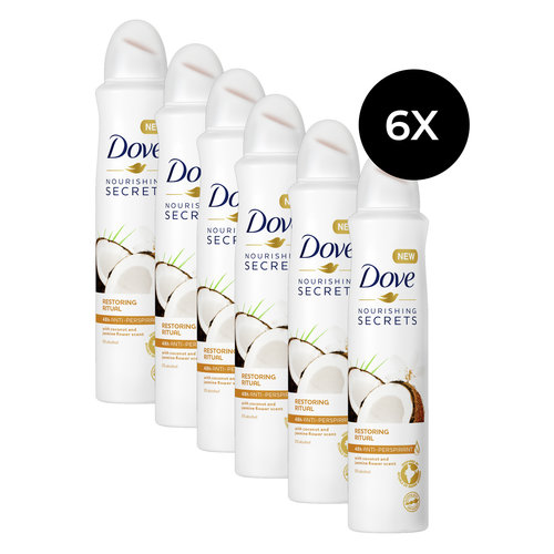 Dove Nourishing Secrets Restorinf Ritual Deodorant Spray - 6 x 250 ml