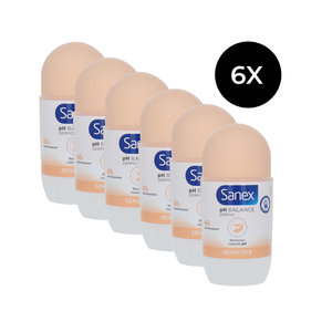 Dermo Sensitive Roll-on Deodorant - 6 x 50 ml