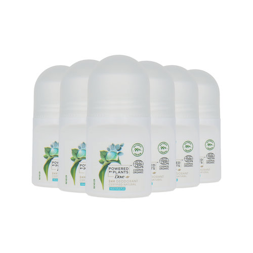 Dove Powered By Plants Deo Roller Eucalyptus - 6 x 50 ml