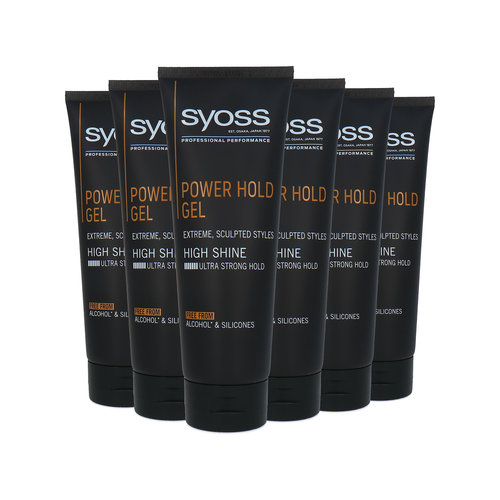 Syoss Men Power Hold Gel - 6 x 250 ml