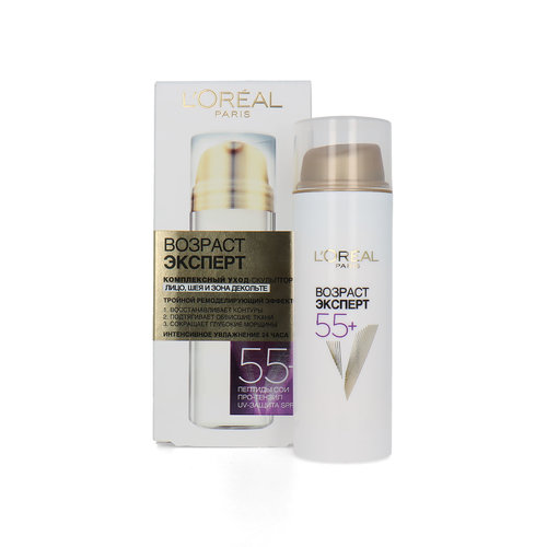 L'Oréal 55+ Complex Cream Care Sculptor For Face, Neck and Décolleté - 50 ml (Oekraïense verpakking)
