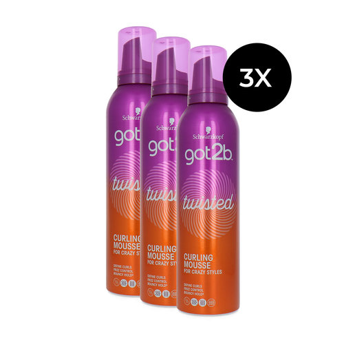 Schwarzkopf Got2b Twisted Curling Mousse - 3 x 250 ml