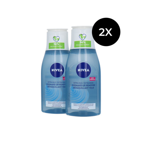 Nivea Oogmake-up Remover Extra Mild - 2 x 125 ml