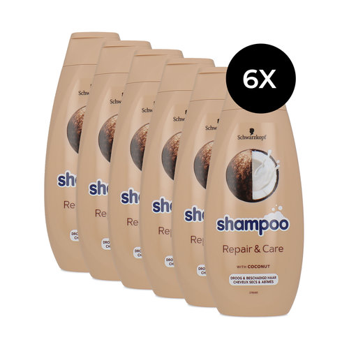 Schwarzkopf Shampoo Repair & Care - 6 x 400 ml