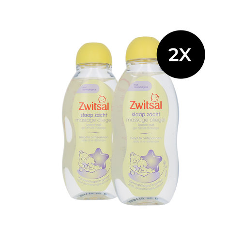 Zwitsal Gel d'huile de massage Sleep Well - 2 x 200 ml