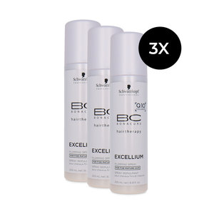 Bonacure Hairtherapy Excellium Plumping Spray - 3 x 200 ml