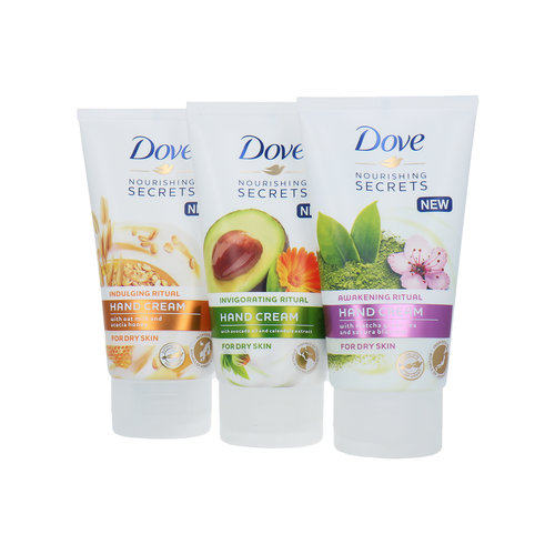 Dove Nourishing Secrets Hand Cream 3 x 75 ml - Indulging-Awakening-Invigorating