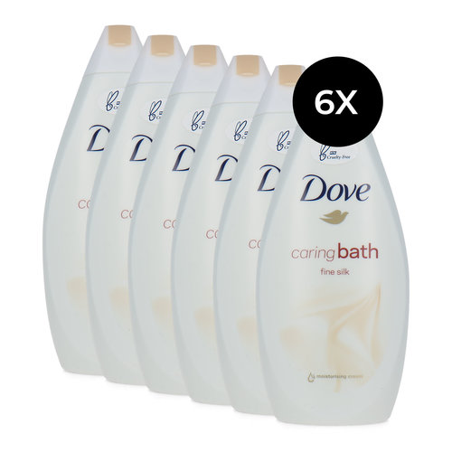 Dove Caring Bath Fine Silk Moisturirising Cream - 450 ml (set van 6)