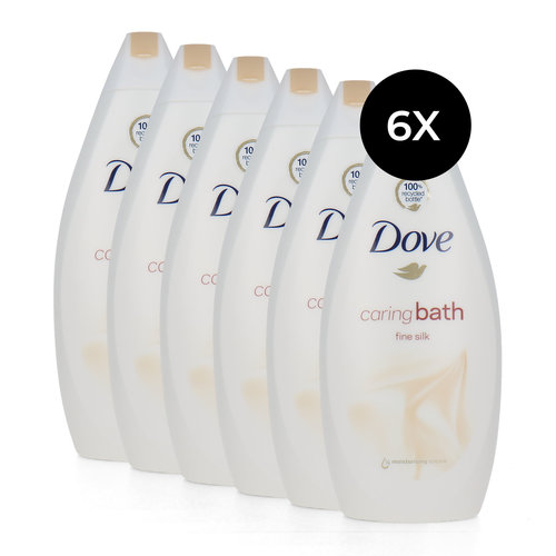 Dove Caring Bath Fine Silk Moisturirising Cream - 500 ml (Ensemble de 6)