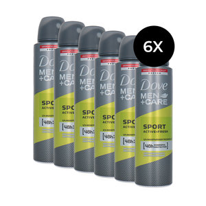 Men + Care Active Fresh Sport Deodorant Spray - 150 ml (set van 6)