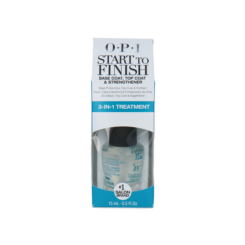 O.P.I Start To Finish Base Coat, Top Coat & Strengthener - 15 ml