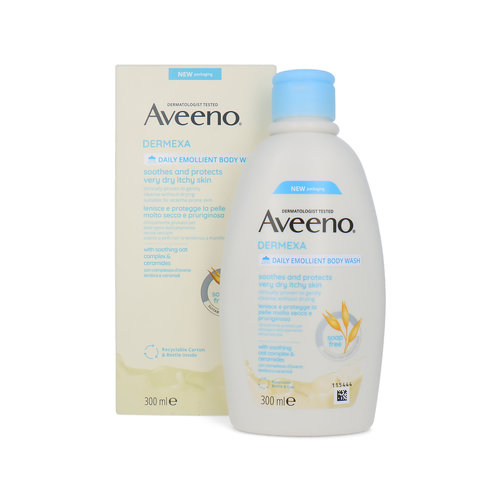 Aveeno Dermexa Daily Emollient Body Wash - 300 ml (Pour les peaux très sèches et qui démangent)