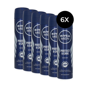 Protect & Care 48H Deodorant Spray Quick Dry - 6 x 150 ml