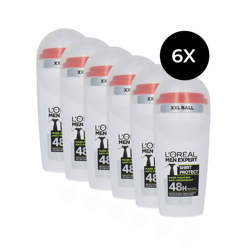 L'Oréal Men Expert Shirt Protect Deo Roller - 6 x 50 ml