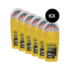 Men Expert Invincible Sport Deo Roller - 6 x 50 ml