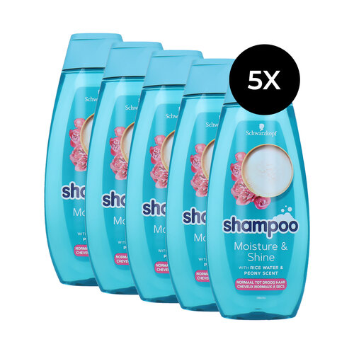 Schwarzkopf Moisture & Shine Shampoo - 5 x 400 ml