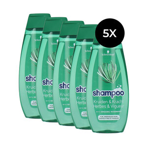 Shampooing aux herbes et à la force - 5 x 400 ml