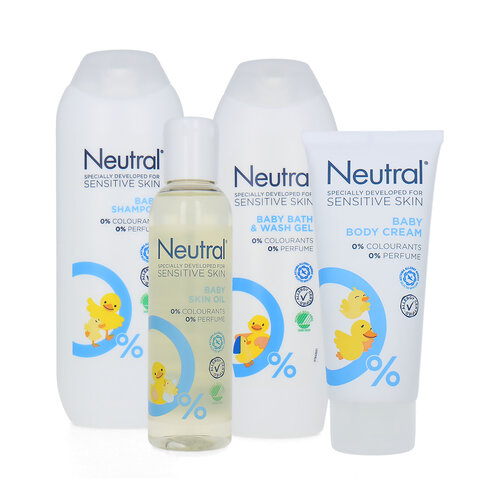 Neutral Baby Sensitive Skin Set - Wash Gel / Shampoo / Skin Oil / Body Cream