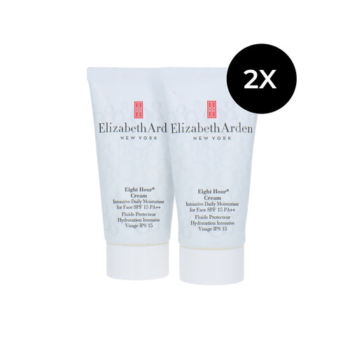 Elizabeth Arden Eight Hour Cream Intensive Daily Moisturizer For Face - 2 x 30 ml
