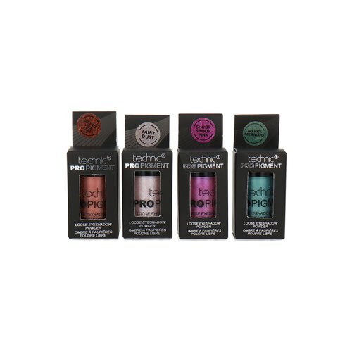 Technic Pro Pigment Loose Eyeshadow Powder - 4 x 2 g (set van 4)