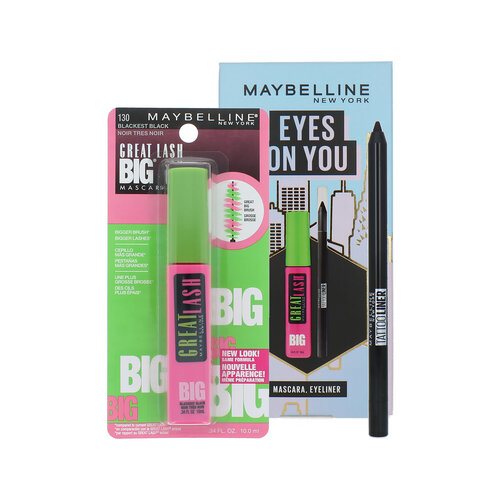 Maybelline Eyes On You Cadeauset - Great Lash Mascara-Tattoo Liner