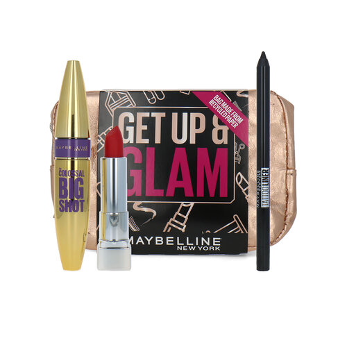 Maybelline Get Up & Glam Cadeauset - Big Shot Mascara-Tattoo Liner-Lipstick