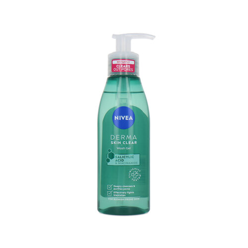 Nivea Derma Skin Clear Wash Gel - 150 ml