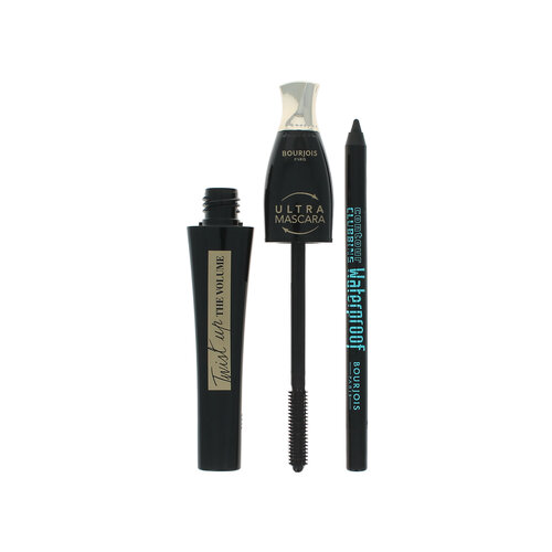 Bourjois Twist Up The Volume Mascara + Contour Clubbing Pencil - Ultra Brown-Black Party