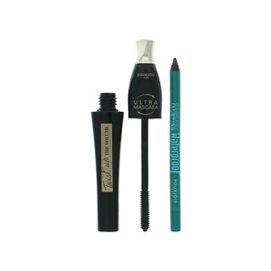 Twist Up The Volume Mascara + Contour Clubbing Pencil - Ultra Black-Loving Green