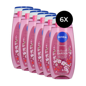 Miracle Garden Shower Gel Cherry Blossom & Pomegranate - 6 x 250 ml