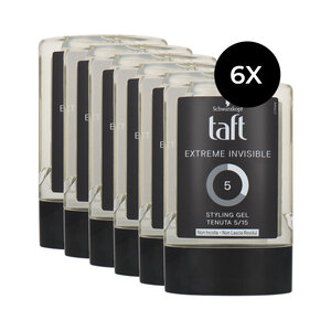 Taft Extreme Invisible Styling Gel 5/15 - 6 x 300 ml